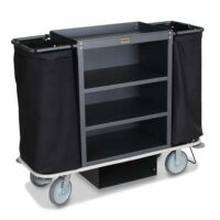 Steel Housekeeping Cart - 2107 in Gunmetal Gray