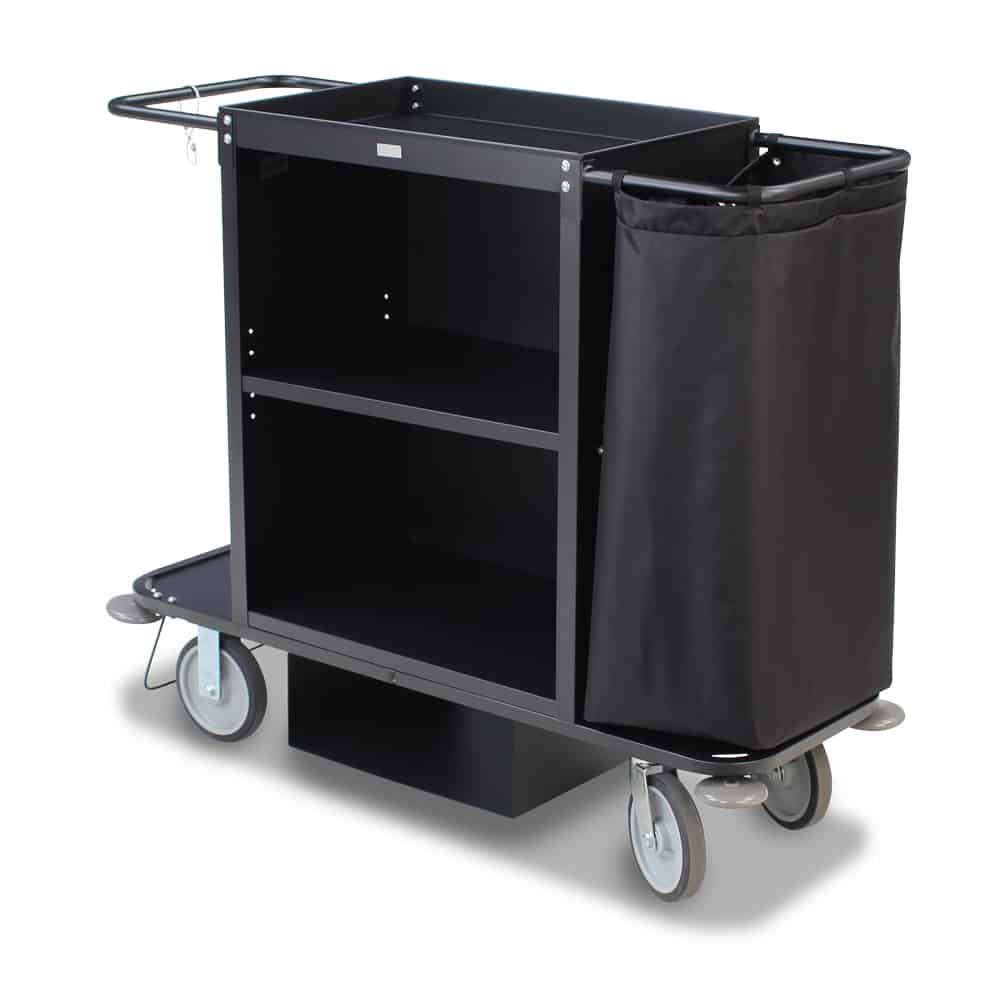Deluxe Full-Size Housekeeping Cart with Doors