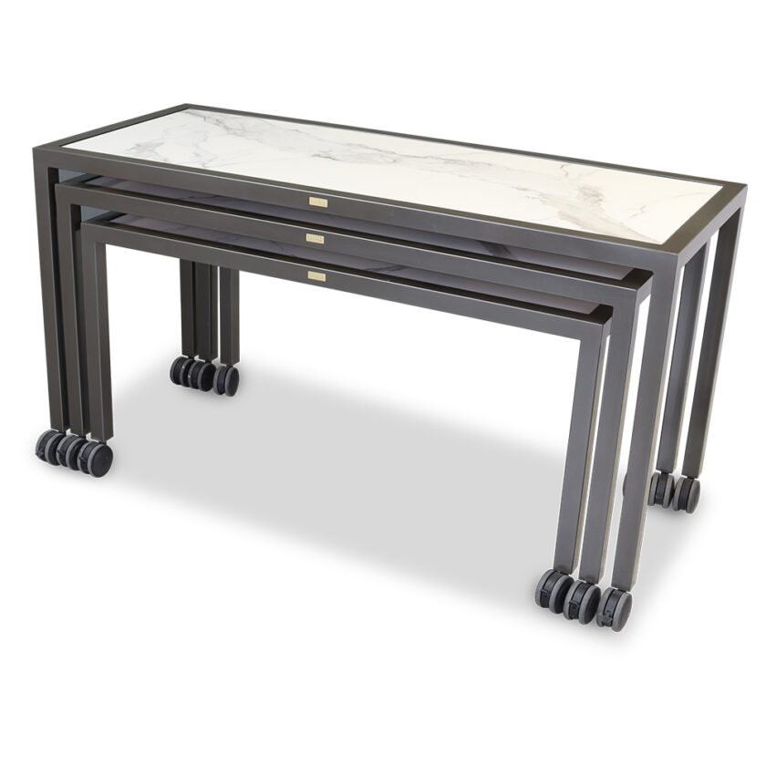 Claremont Three Mobile Nesting Tables - Elite 7408HD - Image 2