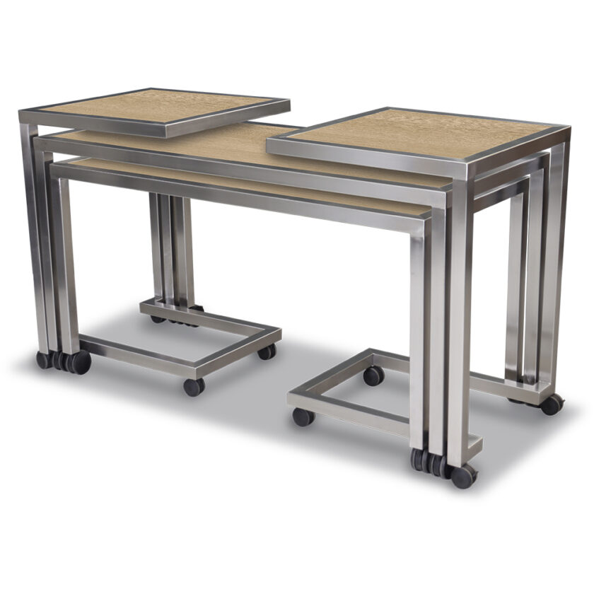 Claremont Four Mobile Nesting Tables - Essentials 7401HD - Image 2