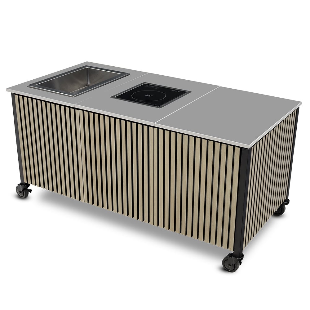 Trio Folding Action Station - Slatted HPL - 5070C