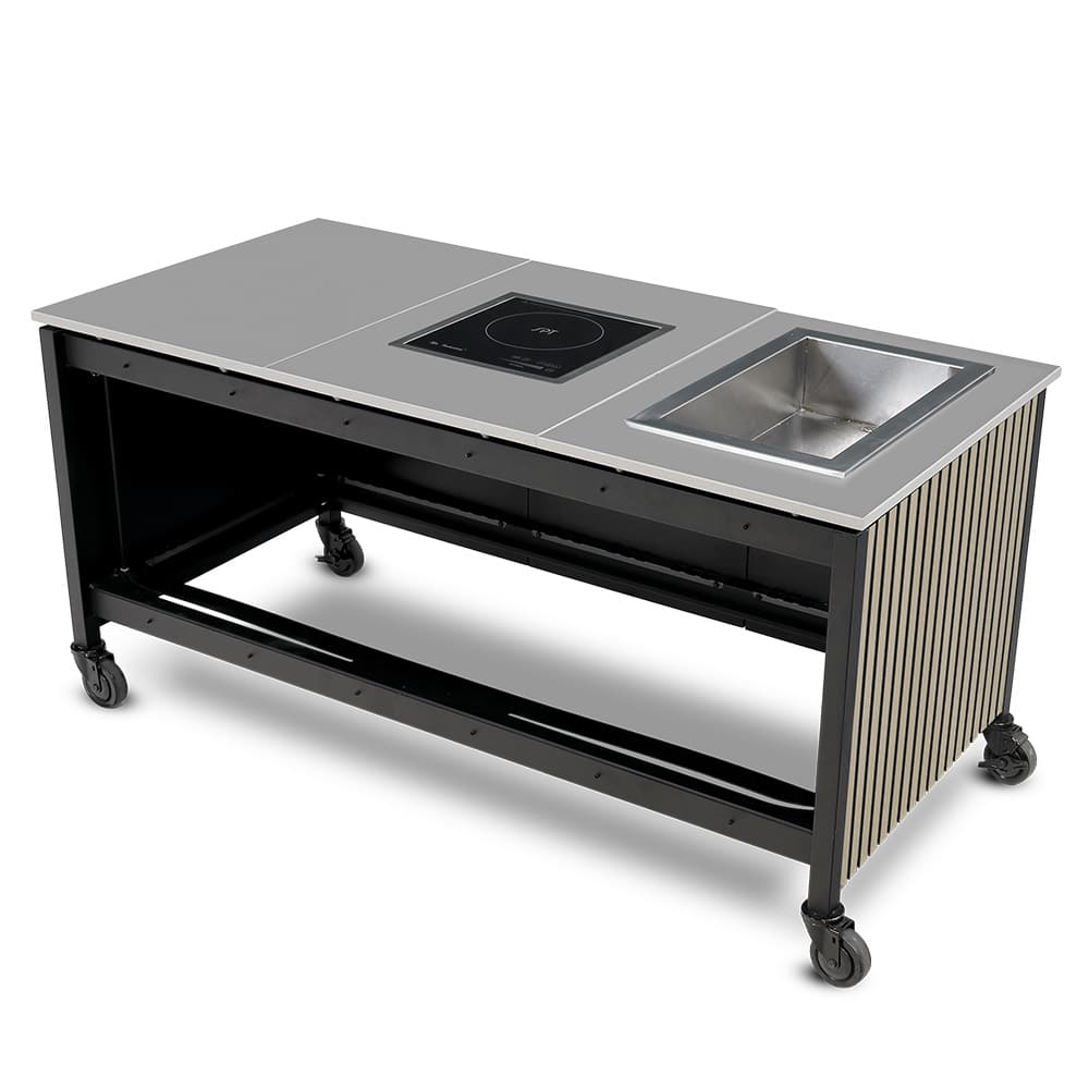 Trio Folding Action Station - Slatted HPL - 5070C - Image 2