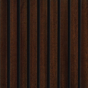 SATIN BROWN MAHOGANY SLAT WOOD