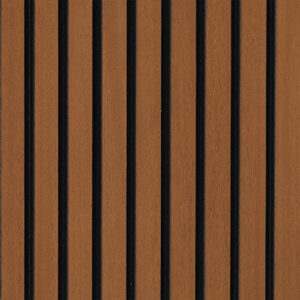 SATIN GOLDEN MAHOGANY SLAT WOOD