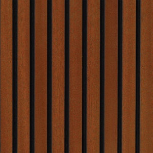 SATIN PECAN SLAT WOOD