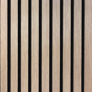 Satin White Washed Oak Slat Wood